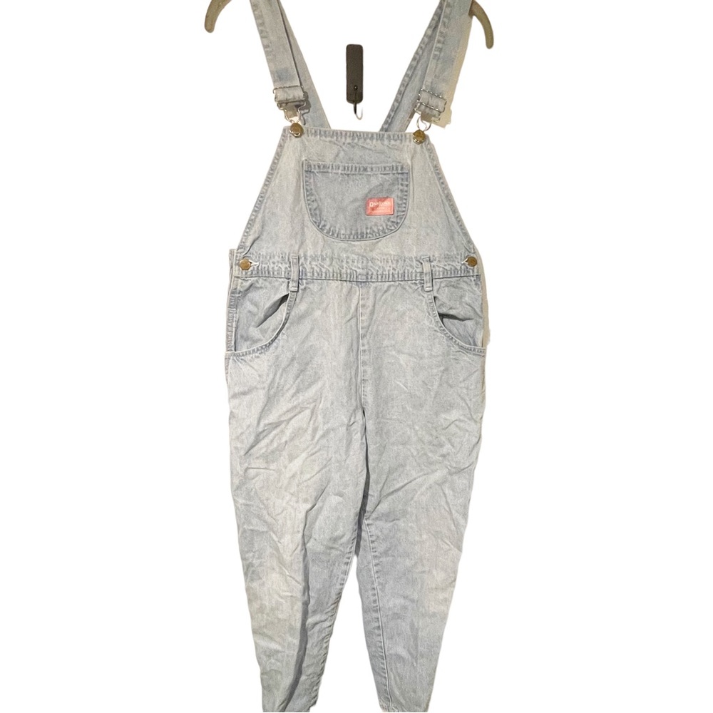 OshKosh B'gosh Women's Size 12 Vintage Blue Denim Jean Overall Bib One‎ Piece